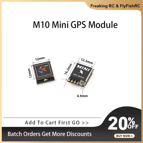 FlyFishRC M10 Mini GPS Module 10th Generation Chip Built-in antenna for Volador VX3 VX3.5 3INCH 3.5I