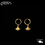 SMS DEEN Earrings, ±1.0GM - Gold 916 Emas - Subang (Info: ±2.1x1.1CM - 1.14GM)
