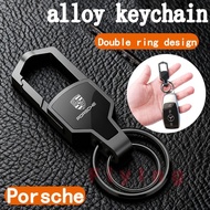 Porsche High-quality Alloy car keychain /Fashion Metal key holder Car Logo  keycase Metal Keyring  c