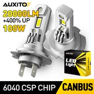 AUXITO 2Pcs Turbo H7 LED Canbus Car Lights 100W Headlamp No Error For Audi A5 A3 V8 Q5 A4 B8 A4 Ford