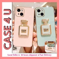 Huawei Nova 2 Lite 3i 4e 5T 7i 7se Y9 Prime Honor 9x 20 luxury electroplated candy perfume mirror stand soft case