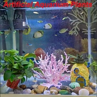 AQUARZOO Artificial Aquarium Plants, Colorful Simulation Ornament Artificial Coral Sea Tree Aquarium