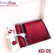 Cozy Up Men Tie 6/set Business Suits Wedding Groom Polka Dot Multicolor Batik