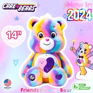 🇺🇸USA🇺🇸𝑵𝒆𝒘 𝟐𝟎𝟐𝟒🌈พร้อมส่ง มีกล่อง ♻️ Care Bears Recycle Bear 🩷💜 Friends Forever Bear 💜🩷รุ่นใหม่ 14" นำเข้าอเมริกาแท้💯