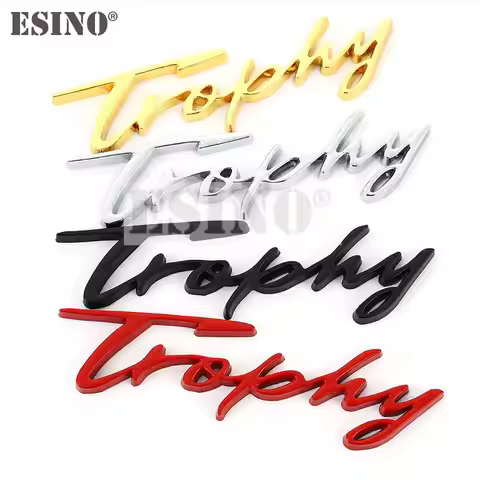 Car Styling Trophy Feder Rear Trunk Metal Chrome Zinc Alloy Emblem Badge Decal for Renault Megane 2 