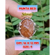 Natural stone agate ring Indonesian stone.33 agate crystal stone