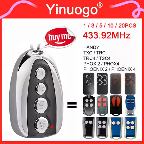 For PHOENIX 2 4 PHOX2 PHOX4 TSC2 TSC4 TRC2 TRC4 TXC2 HANDY2 HANDY4 TXC TRC Garage Door Remote Contro