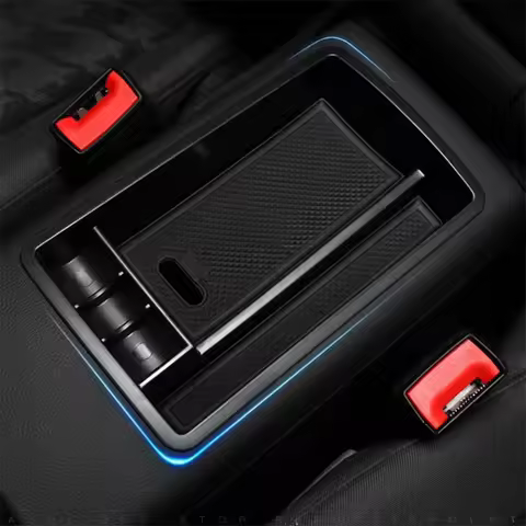 1pc Car Accessories Central Armrest Storage Box For Audi A3 8V S3 S4 S5 A4 A5 B8 B9 8T Q2 Q2L Q3 8U 