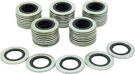 50PCS Metal/Rubber Drain Plug Gasket, Fits 1/2Do, 9/16, M14 Replace 097-025, 65269, 097-828CD, E0FZ-