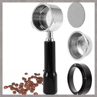 [M G L O] 54mm Bottomless Portafilter - Complete Set with Dosing Funnel, Puck Screen, Basket for Bre
