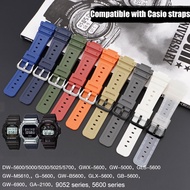 YIFILM 16mm Silicone Watchband For Casio  DW-5600/5000/5030/5025/5700 GWX-5600 GW-5000 GLS-5600 GW-M5610 G-5600 GW-B5600 GLX-5600 GB-5600 GW-6900 GA-2100