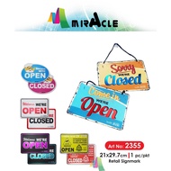 Open Close Sign, Business Sign Open and Closed Door and Window Hanging Chain