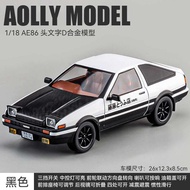 โมเดลรถโลหะ Toyota AE86 ระดับไฮเอนด์ ขนาด 1/18 พร้อมเสียงและแสง ของเล่นโมเดลฟิกเกอร์ Initial D สำหรั