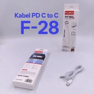 Fleco F-28 Type C To C Data Cable Original Type C To Type C Cable F-28 PD100W