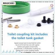 MAGICIAN1 Toilet Coupling Kit, AS738756-0070A Repairing Toilet Tank Flush Valve, Spare Parts Durable Universal Toilet Tank Bolts for AS738756-0070A