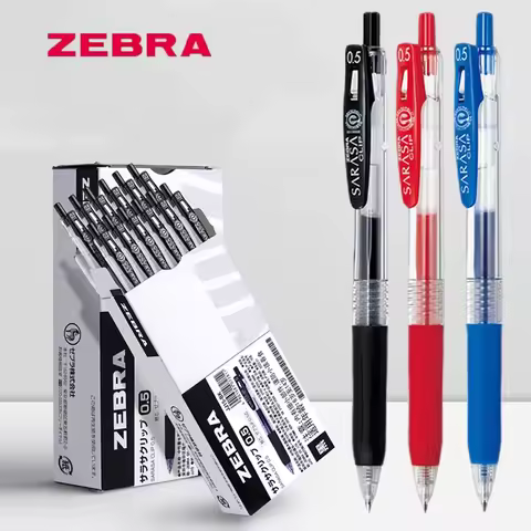 Zebra Sarasa Clip 0.5mm Black Blue Red Retractable Gel Pens Ballpoint for Writing Office Accessory S