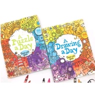 (Sold Separately) Usborne Drawing a Day & Puzzle : 366 days Exercise-Tear-Off Book