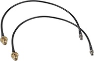 Futheda 2PCS 30cm/11.81inch Connector TS9 Male to SMA Female Adapter Cable Pigtail Coaxial RG174 Ant