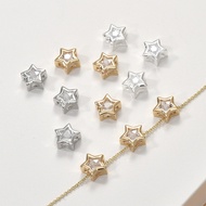 Pendant 9mm 14k Silver Five-pointed Star