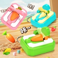 Fruit Cut Fun Children's Fun Toys Decompression Play House Mini Small Keychain Student Schoolbag Pen