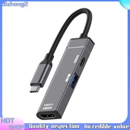 Type-C HUB Docking Station Type-C to -Compatible Converter(4K/120Hz) PD100W USB-A Port for HDTV USB-
