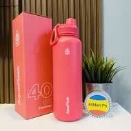 Aquaflask 40oz Wide Mouth with Cap Lid Vacuum Insulated Drinking Water Bottle