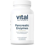 Vital Nutrients Pancreatic Enzymes 1000mg (Full Strength) | Pancreatin Digestion Supplement with Pro