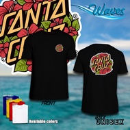 Santa Cruz Skateboard Classic Minimalist Pocket tees Floral Japanese Flames Santa Cruz Logo Customiz