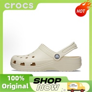 【Legit100%】Crocs Classic clog EVA Comfortable Unisex Beige Sandal 10001-2Y2