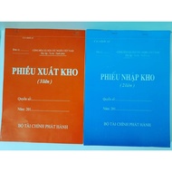 Combo of 5 books: Warehouse receipt, warehouse receipt/carbon paper - Thick type (1 copy, 2 copies, 