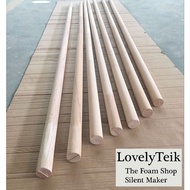 (10pcs/pack)Kayu Bendera/Kayu Stick/Wooden Stick/Wood Stick/Kayu Penyapu/Wooden Rod 6ft/7ft