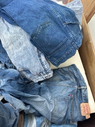 古著 levis 6條ysl3條 big john 1條wrangler一條 牛仔褲 lee 牛仔外套 全走