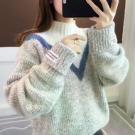 Dopamine Sweater Women Fall and Winter Top Chenille Sweater