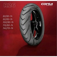 ♞CORSA R26 PLATINUM TIRES 80/80/14. 90/80/14 100/80/14. 110/80/14 140/70/14(free sealant AND PITO)