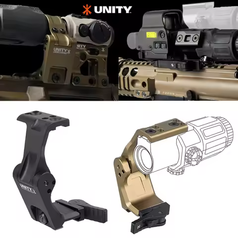 UNITY Fast Ftc 2.26" Optic Riser Mount For T01 T02 CompM5s Duty RDS G43 G33 Magnifier 558 Mount HRF 