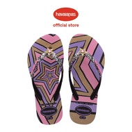 Havaianas Kids Slim Glitter II Flip Flops - Black