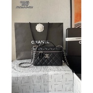 CHANEL 25B LP Star logo Double C Lunch Box Star Box Comet LP Star Chanel Makeup Chain Hand-Carrying 