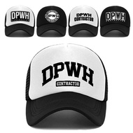 DPWH Contractor Cap Mesh Cap Snap Back Trucker Cap For Men & Women Power I8QR