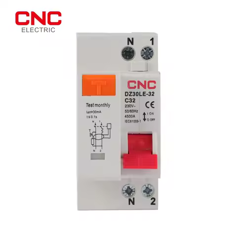 CNC DZ30LE-32 MCB 230V 1P+N Residual Current Circuit Breaker with Over and Short Current Leakage Pro