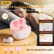 [Newly Enhanced]Realfit F4 ​Sleep Earbuds AI ANC Personalized Customization APP Non-Pressure Wear V6