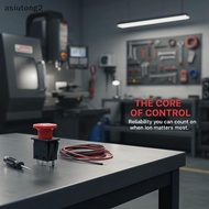 [asiutong2] Red PTO Push Switch Waterproof Heat Resistant Shell 10A 14VDC Rating Universal Fit for L
