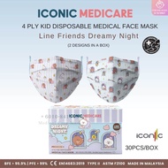 Iconic Kid 4 Ply Medical Face Mask 30s