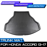 Car Floor Mat Carpet Rear Trunk Anti-mud Cover For Honda Accord 2013 2014 2015 2016 2017