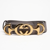 GUCCI ZUMI 灰色皮帶 女款99新