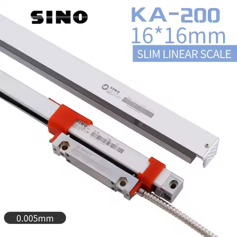 Sino KA-200 16*16mm Slim DRO Linear Scale KA200 120 130 140 150 160 170 180 190 200mm 0.005mm TTL Th