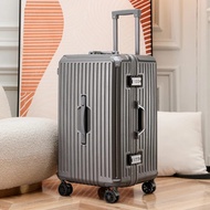 Large Capacity Aluminum Frame Luggage 28 Inch Drop-Resistant Trolley Case Password Suitcase 30 Inch 