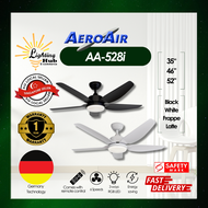 (SG CHEAPEST INSTALLATION) AEROAIR Ceiling Fan AA528 / ABS Blade / DC motor / 6 speeds /Reversible / 24W Tri-tone