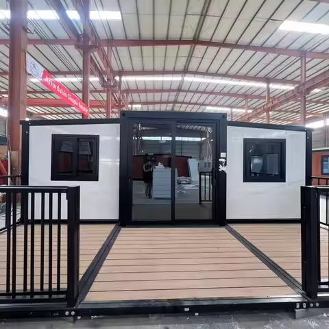 Customized Modern 3 Bedroom Luxury Modular Prefab Home Steel Container House Prefabricated Folding V