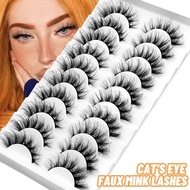 假睫毛浓密公主眼睫毛3d假睫毛长款加长仙子毛同款E-girl妆 Thick False Eyelashes, Princess Eye Lashes, 3D False Eyelashes, Long