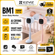 EZVIZ BM1 Smart Baby Monitor Camera Battery Powered with Bed Clip Full HD 1080P 2MP